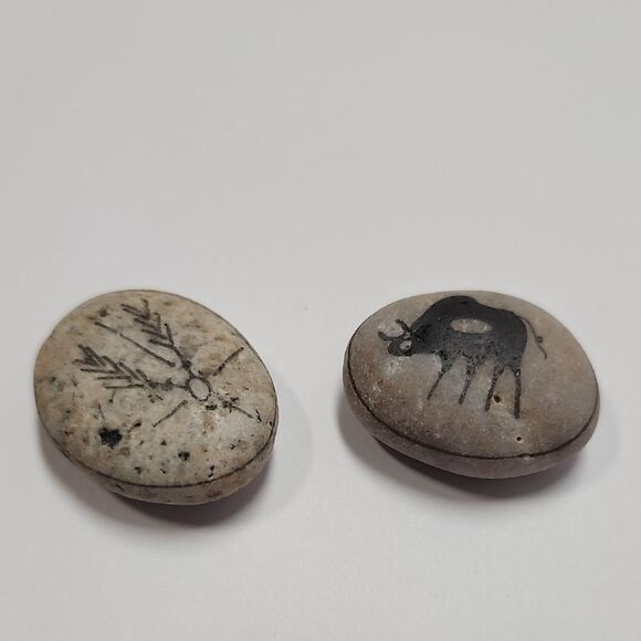 No Brand Other - Signed Painted Pebble Art